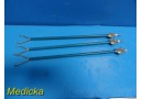 3X Assorted Laparoscopic Grasping Forceps Inserts (For Parts) ~ 22787B