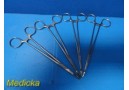 4X Insurg Ochsner Forceps 7.25", Fully Serrated, 1X2 Teeth, Curved ~ 23542