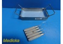 Wright Medical SWANSON TRAPEZIUM Finger RASPS T1-T5 W/ Sterilization Tray ~23821